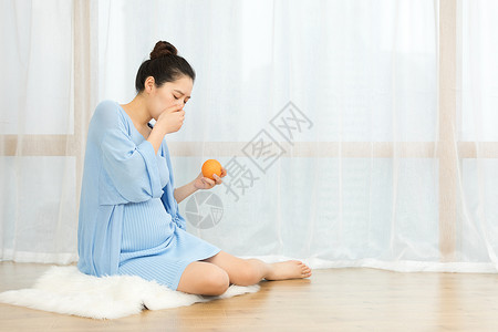 孕妇身体不适反胃的女性高清图片