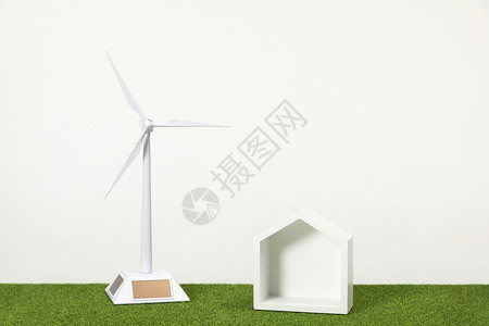 绿色新能源风力发电图片