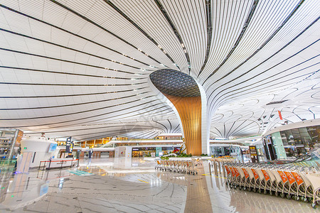 北京地标大气大兴机场建筑高清图片素材