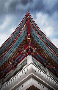 瑞安市灵谷寺寺庙建筑背景图片