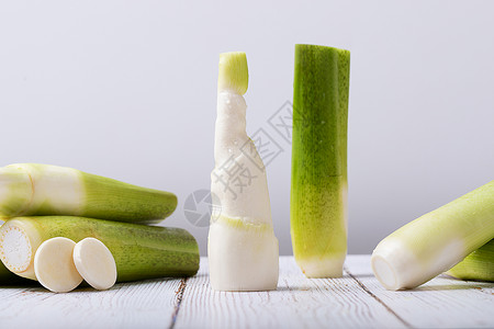新鲜茭白蔬菜高清图片素材
