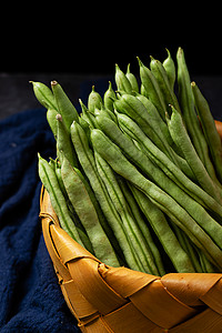 果蔬四季豆绿色高清图片素材