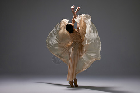 古典人素材美女舞者唯美舞姿背景