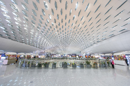 深圳机场宝安机场内部背景图片