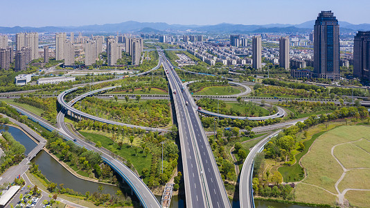 宁波城市交通立交桥背景图片