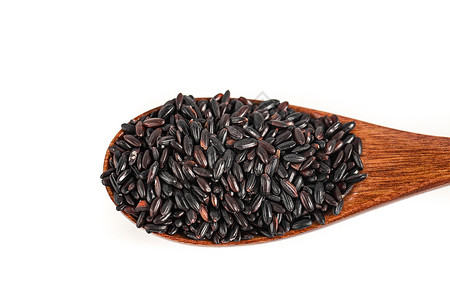黑香米五谷杂粮黑糙米高清图片