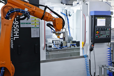 技术大数据智能制造之工业机器人机床背景