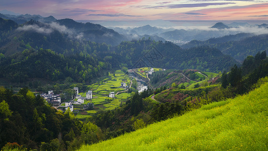 皖南徽州山区乡村风景高清图片