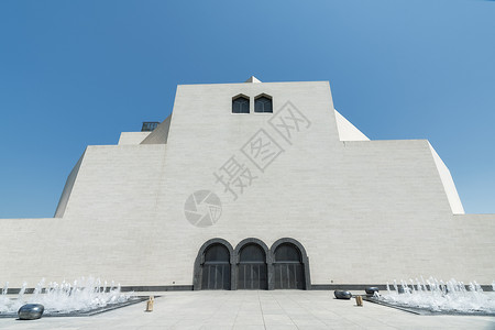 建筑大师卡塔尔多哈伊斯兰艺术博物馆背景