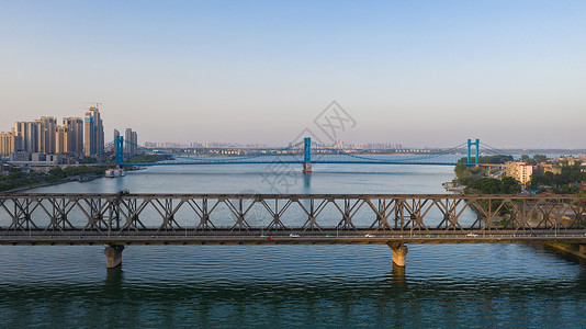 湖北襄阳汉江大桥背景图片