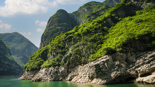 灵官峡重庆巫山小三峡龙门峡背景