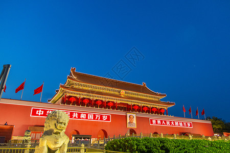 北京地标天安门广场背景图片