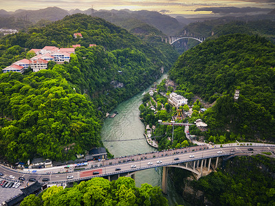 湖北宜昌长江三峡西陵峡景区三游洞4A景点高清图片素材