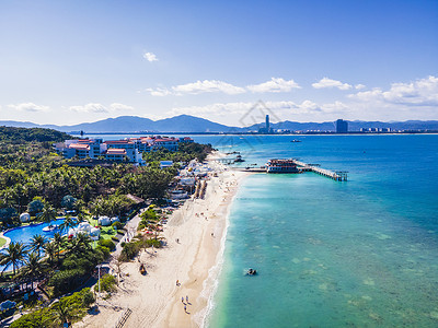 九龙山风景区海南三亚5A风景区蜈支洲岛背景