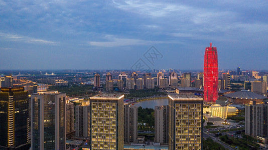 郑州城市风光大玉米夜景高清图片