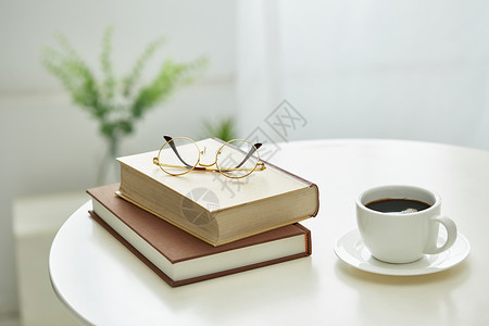 咖啡时光字体静谧阅读时光背景