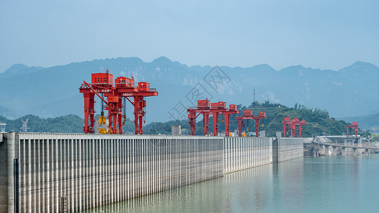 三峡大坝景区环境背景图片