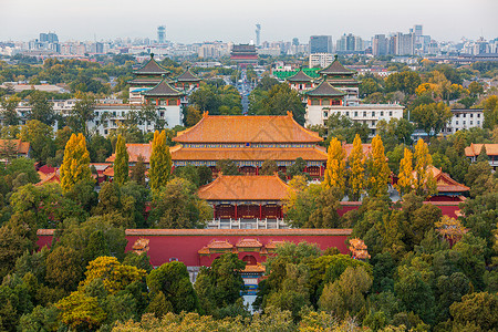 北京景山公园背景图片