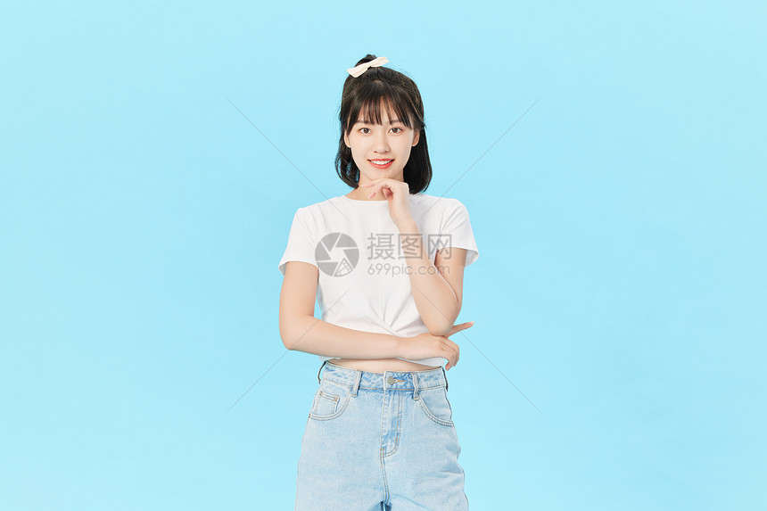 夏日可爱甜美活力美女图片