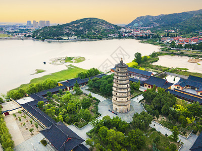 5A风景区花果山下海清寺阿育王塔背景图片