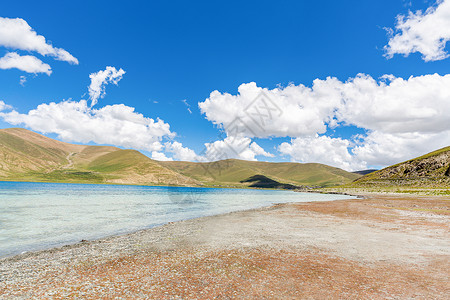 西藏羊卓雍错羊湖背景图片