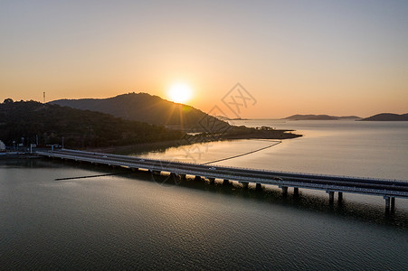 航拍苏州5A景区太湖大桥高清图片