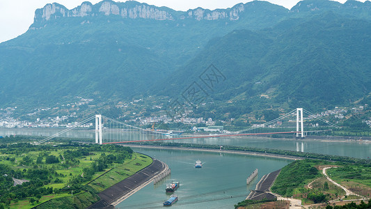 三峡风光三峡大坝景区环境背景