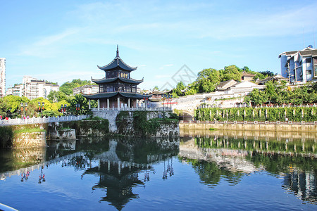 贵阳地标景点甲秀楼图片