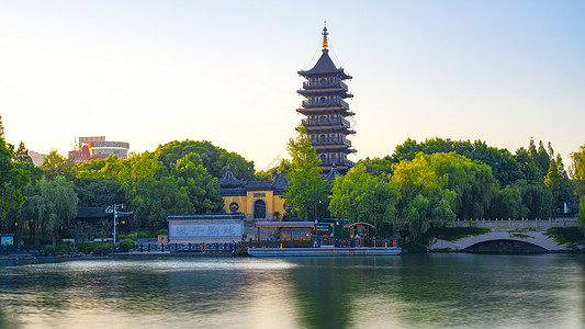 文天祥祠5A风景区嘉兴南湖地标伍相祠背景