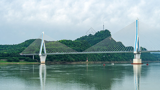 宜昌夷陵长江大桥背景图片