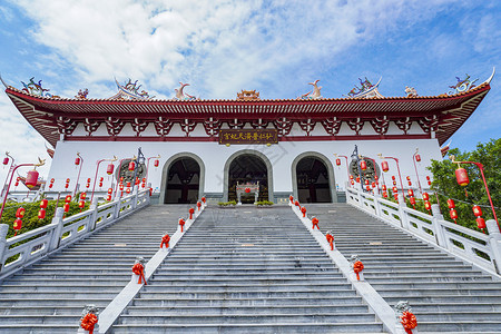 福建莆田湄洲岛妈祖庙5A旅游景点背景