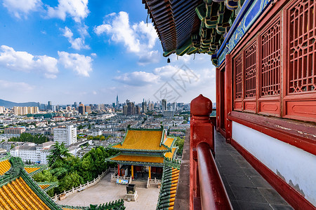 南京阅江楼传统建筑背景图片