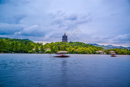 浙江杭州西湖景区雷峰塔风光图片