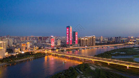哈尔滨城市风光夜景高清图片