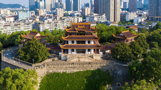 长沙天心阁古建筑背景