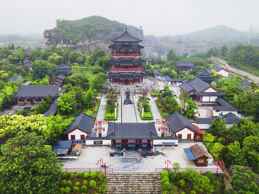 5A风景区芒砀山汉文化旅游区夫子崖图片