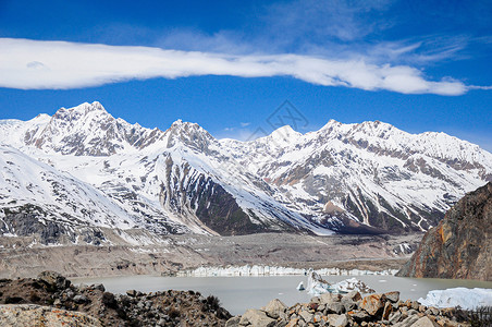 西藏然乌冰川图片