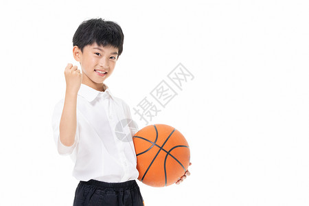 篮球训练小男孩拿着篮球背景