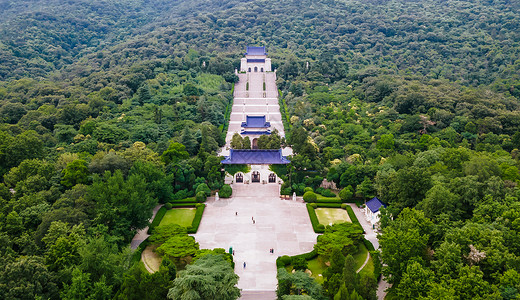 江苏风景钟山风景区中山陵园背景