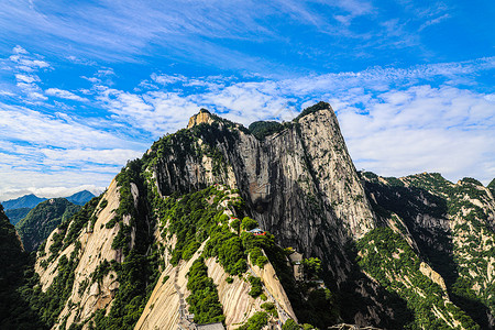 华山景区千尺古浪峪高清图片