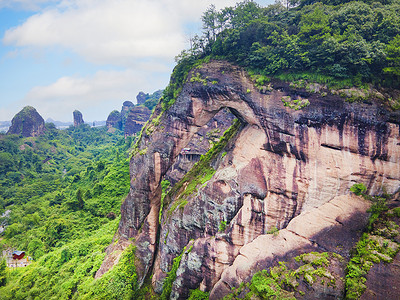 5A风景区龙虎山丹霞地貌象鼻山图片