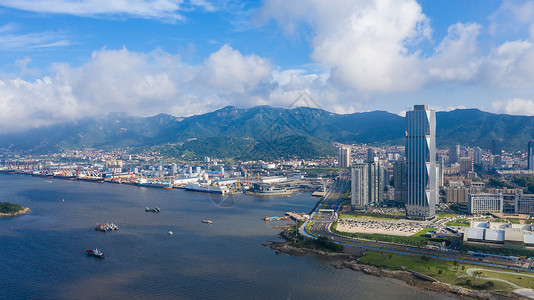 江苏连云港城市风光高楼大厦高清图片素材