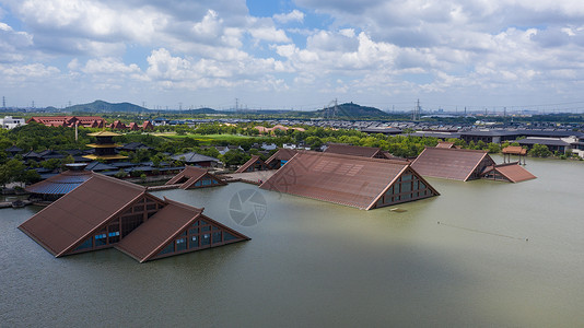 上海广富林遗址公园背景