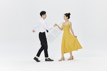 情侣双人舞蹈图片素材