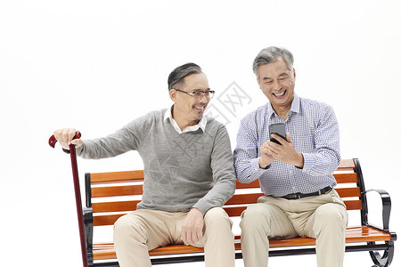 老年人使用智能手机高清图片