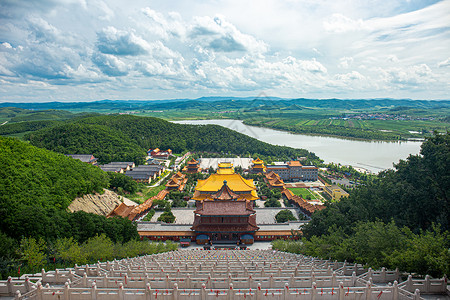 敦化市六鼎山景区高清图片