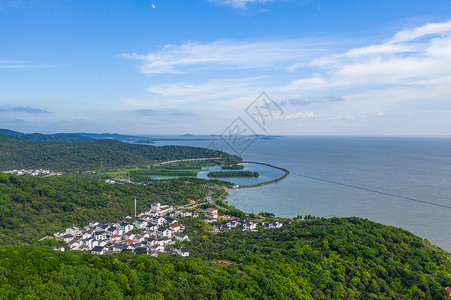 吴中太湖景色苏州吴中太湖西山风景区背景