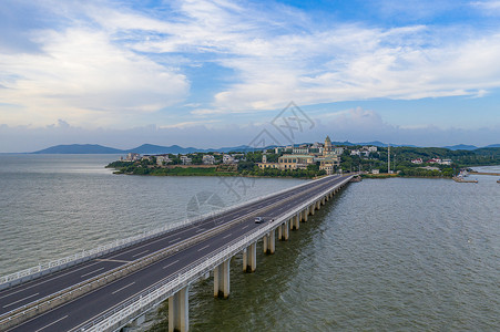 吴中太湖景色苏州吴中太湖旅游区太湖大桥背景