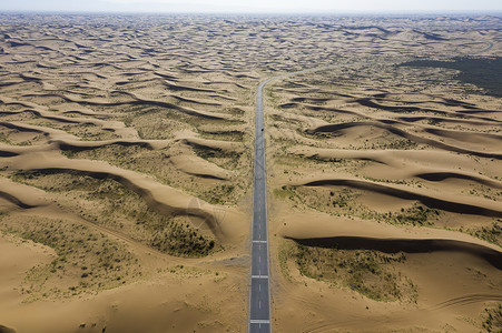 沙漠风沙内蒙古阿拉善天鹅湖沙漠航拍背景