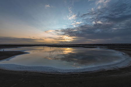 内蒙古吉兰泰盐湖日出背景图片